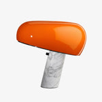 Cargar imagen en el visor de la Galería, Lámpara de Mesa Estratagema Divertida Slantia - Diseño con Pantalla de Vidrio y Base de Mármol para Sala de Estar o Dormitorio N45