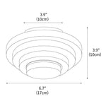 Cargar imagen en el visor de la Galería, Lámpara de Techo Aperture de Travertino
