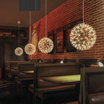 Load image into Gallery viewer, Silver Spark Ball Pendant Light