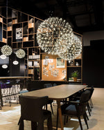 Load image into Gallery viewer, Silver Spark Ball Pendant Light