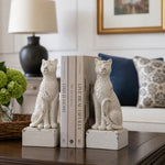 Cargar imagen en el visor de la Galería, Leopard bookends styled with books