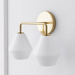 Load image into Gallery viewer, Merin Multi-Head Wall Lamp – Minimalist Metal & Glass Vanity Fixture