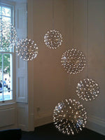 Load image into Gallery viewer, Silver Spark Ball Pendant Light