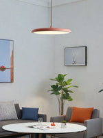 Load image into Gallery viewer, Macaron Pendant Light – Slim Metal Saucer Fixture