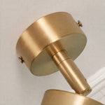 Load image into Gallery viewer, Brass ceiling canopy screw and brushed metal detail