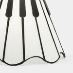 Bild in Gallery-Viewer laden, Fluted black metal shade edge detail
