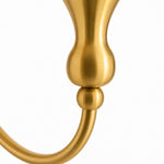 Bild in Gallery-Viewer laden, French Vintage Opal Glass Wall Sconce - Curved metal arm close-up