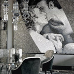 Load image into Gallery viewer, Contemporary Hanging Light - Iron Metal Glass Gold Brown Damp-rated