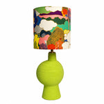 Bild in Gallery-Viewer laden, Abstract Multicolor colorful fabric ceramic table lamp