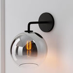 Load image into Gallery viewer, Selvion Art-Glass Globe Wall Sconce – Elegant Modern Wall Light for Bathrooms, Halls & Living Spaces