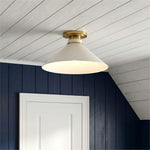 Cargar imagen en el visor de la Galería, Aurenza Modern Industrial Flush Mount: Elegante lámpara de techo para interiores residenciales