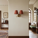 Load image into Gallery viewer, Luvora Fabric Shade Wall Sconce with Drum Shade - Classic Pleated Sconce Light