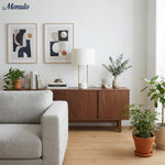 Load image into Gallery viewer, Luma Industrial Modern Table and Floor Lamp with Soft Fabric Shade - Contemporary Lighting for Home and Office