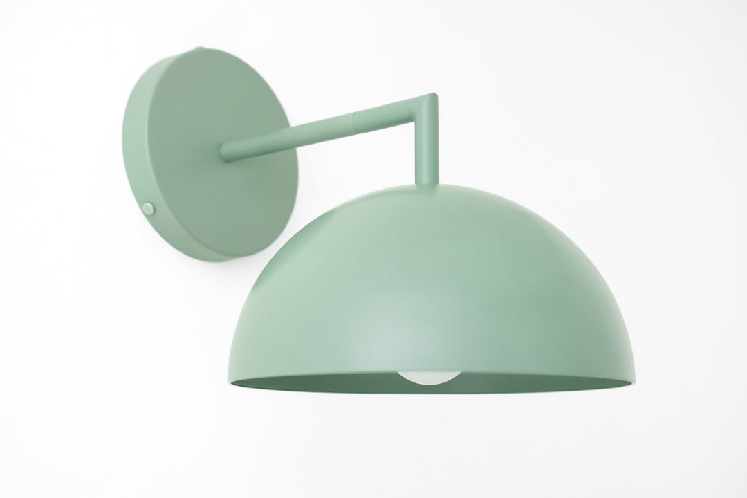 Metio Dome Wall Sconce – Mid-Century Dome Shade for Living Room