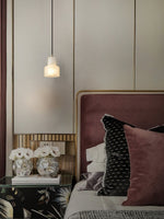 Load image into Gallery viewer, Millson Alabaster Pendnat Light