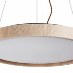 Charger l'image dans la visionneuse de galerie, Lampe suspendue minimaliste Miravelle avec abat-jour en pierre naturelle pour salle à manger