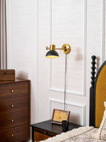 Load image into Gallery viewer, Adjustable Arm Plug In Wall Lamp