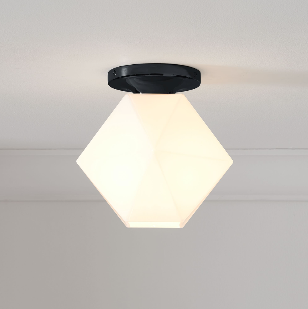 Lámpara de techo de cristal Talvior Geometry - Estilo de montaje empotrado de cristal facetado