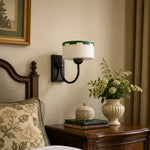 Load image into Gallery viewer, Bedside scale scene with wall-mounted sconce