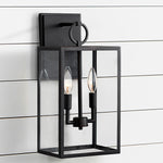 Load image into Gallery viewer, Ferrix Glass Outdoor Wall Light - Industrial Outdoor Porch Light