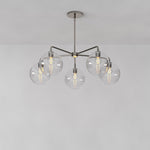 Load image into Gallery viewer, Selvion 5 Light Globe Chandelier - Sculptural Glass Modern Style
