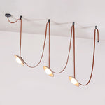 Charger l'image dans la visionneuse de galerie, Lampe suspendue Light Rail en cuir