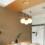 Load image into Gallery viewer, Wooden Star With Glass Chandelier