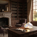 Load image into Gallery viewer, Nera Glass Gem Table Lamp with Prismatic Light Play - Living Room Bedroom Accent