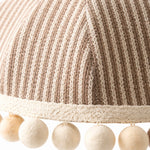 Load image into Gallery viewer, French Cream Pom Pom Fabric Pendant Light