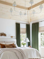 Load image into Gallery viewer, Sleek Chandelier Featuring Layered Linear Silhouette