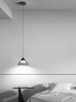 Load image into Gallery viewer, Cone Glass Pendant Light – Modern Conical Design for Kitchen & Dining Spaces
