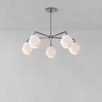 Load image into Gallery viewer, Talvior Faceted Glass Chandelier - Modern 5 Light Glass Lighting