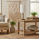 Load image into Gallery viewer, Linbron Wood Base Modern Lamp – Diffused Lighting for Open Living Spaces and Home Offices