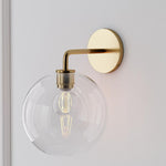 Load image into Gallery viewer, Selvion Art-Glass Globe Wall Sconce – Elegant Modern Wall Light for Bathrooms, Halls & Living Spaces