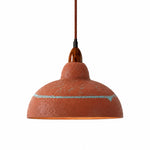 Cargar imagen en el visor de la Galería, Terracotta resin pendant light on white background