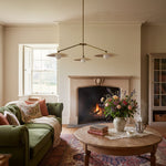 Cargar imagen en el visor de la Galería, Lámpara de araña Curva Metal de arco de metal sólido – Lámpara colgante de estilo industrial-moderno para comedor