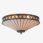 Load image into Gallery viewer, Lustrielle Vintage Artistic Crystal Glass Flush Mount Ceiling Light for Modern Interiors
