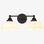 Load image into Gallery viewer, Riven Milk Glass Wall Lamp Vintage Industrial Style - Bedroom Bathroom Lighting