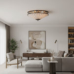 Load image into Gallery viewer, Lustrielle Vintage Artistic Crystal Glass Flush Mount Ceiling Light for Modern Interiors