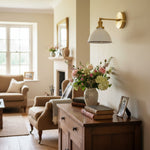 Load image into Gallery viewer, Conique Metal Elegant White Metal Wall Sconce – Industrial Lighting for Living Rooms and Hallways