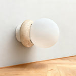 Load image into Gallery viewer, Asteroid Travertine Outdoor Wall Light