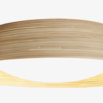 Charger l'image dans la visionneuse de galerie, Lampe de plafond Bambori style Japandi en bambou texturé - Lumière d'accent naturelle pour salon