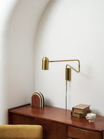 Load image into Gallery viewer, Adjustable Arm Plug In Wall Lamp