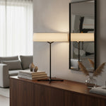 Charger l'image dans la visionneuse de galerie, Lampe de Table Décorative Moderne Delvara - Lampe de Bureau à Base Métallique avec Abat-jour en Parchemin pour Table de Chevet