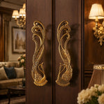 Cargar imagen en el visor de la Galería, Handcrafted Brass Animal Door Handles 3