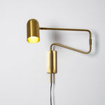 Load image into Gallery viewer, Adjustable Arm Plug In Wall Lamp