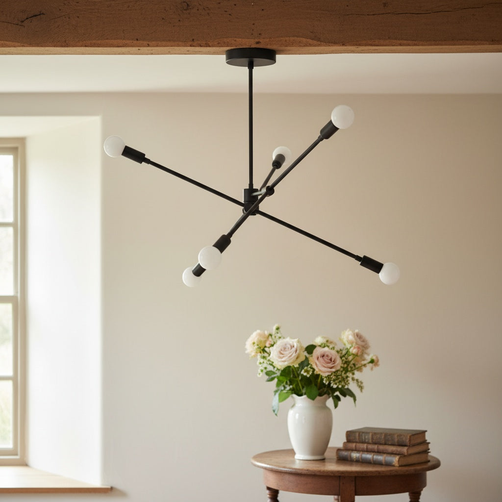 Lustre mobile moderne Mobilux Line - Plafonnier minimaliste pour salle à manger