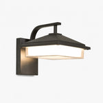 Cargar imagen en el visor de la Galería, Square black glass outdoor wall light