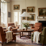 Cargar imagen en el visor de la Galería, Lámpara colgante Luminella extragrande con borde festoneado – Lámpara colgante de tela suave para comedor