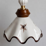 Bild in Gallery-Viewer laden, hand-painted scalloped ceramic shade detail